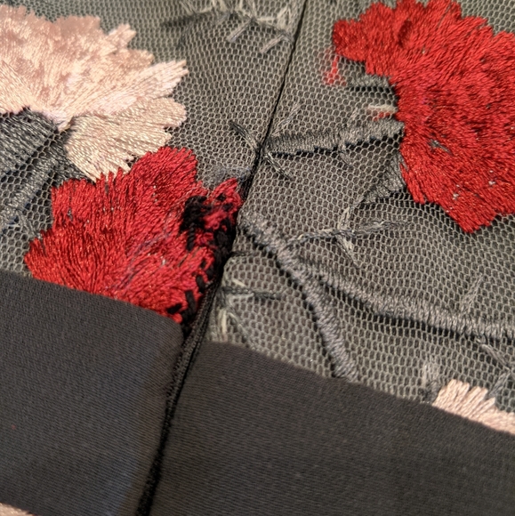 ASOS Dolly & Delicious Embroidered Bardot Dress 4 - Picture 11 of 11